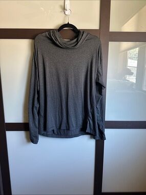 Athleta Uptempo Hoodie Sweatshirt - Heather Gray size L